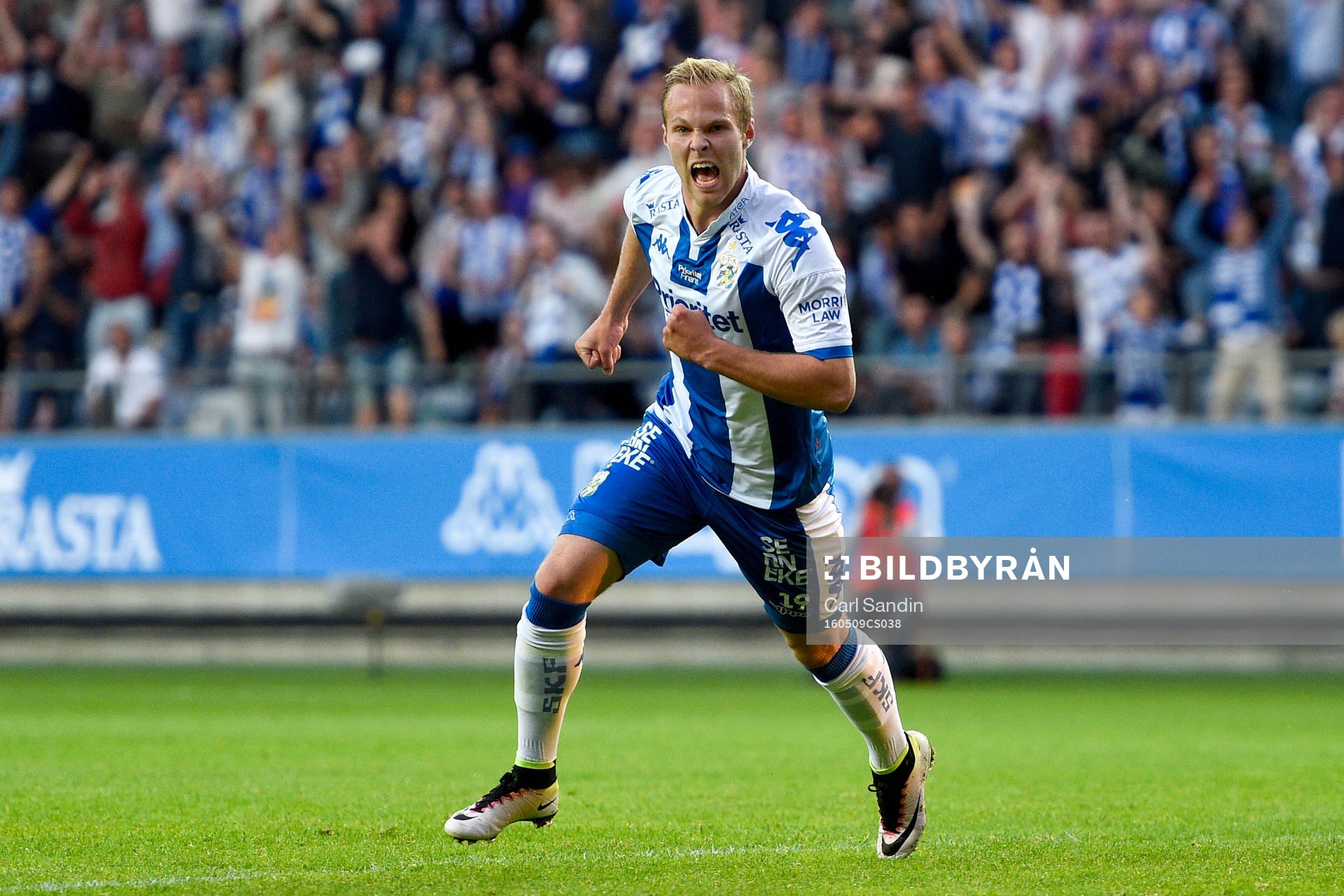 IFK Göteborgs Gustav Engvall jublar