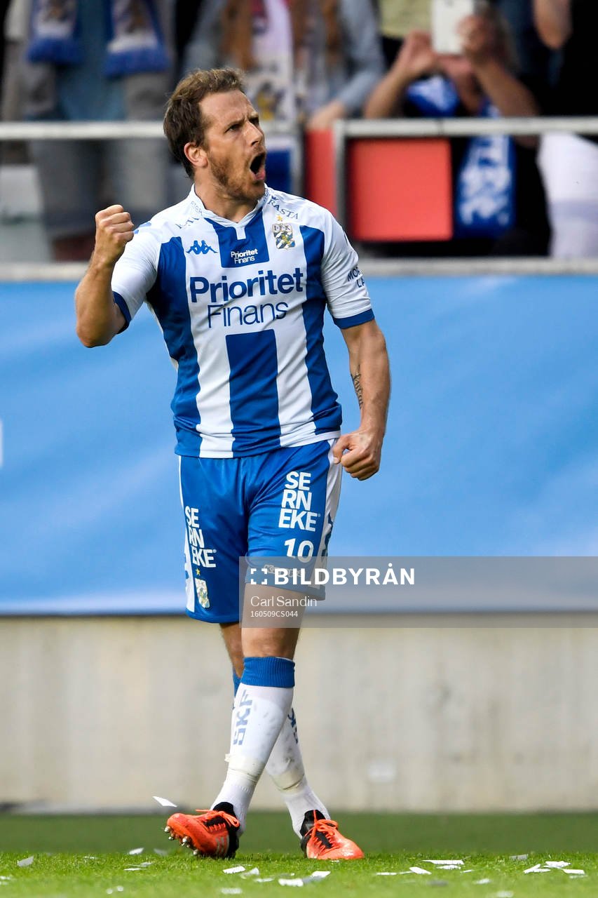 IFK Göteborgs Tobias Hysén jublar