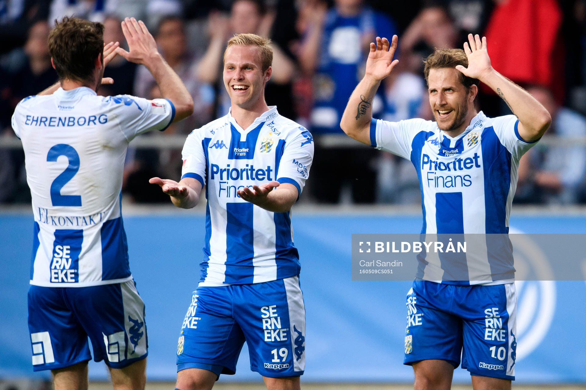 IFK Göteborgs Emil Salomonsson, Gustav Engvall och Tobias