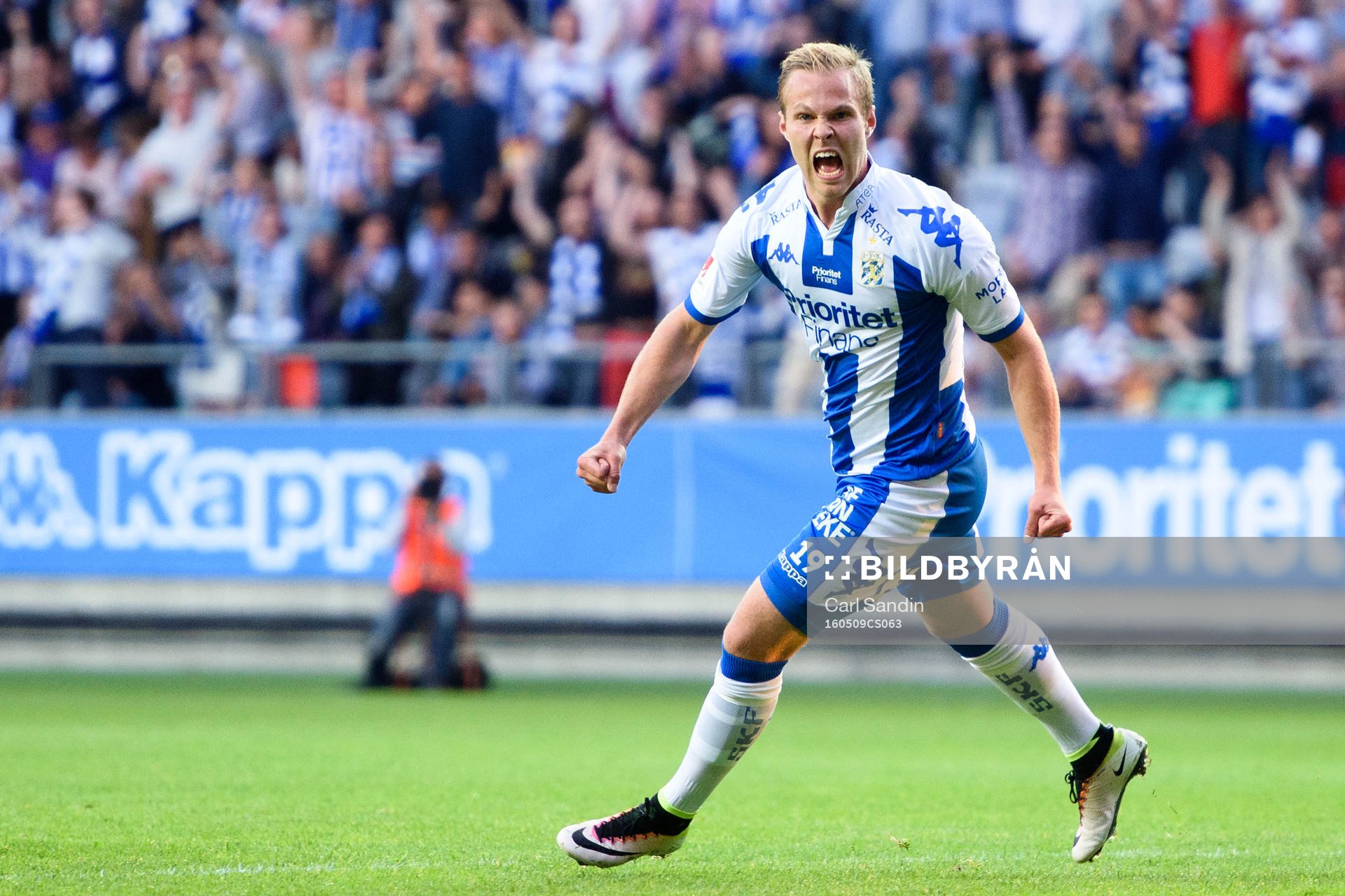 IFK Göteborgs Gustav Engvall jublar