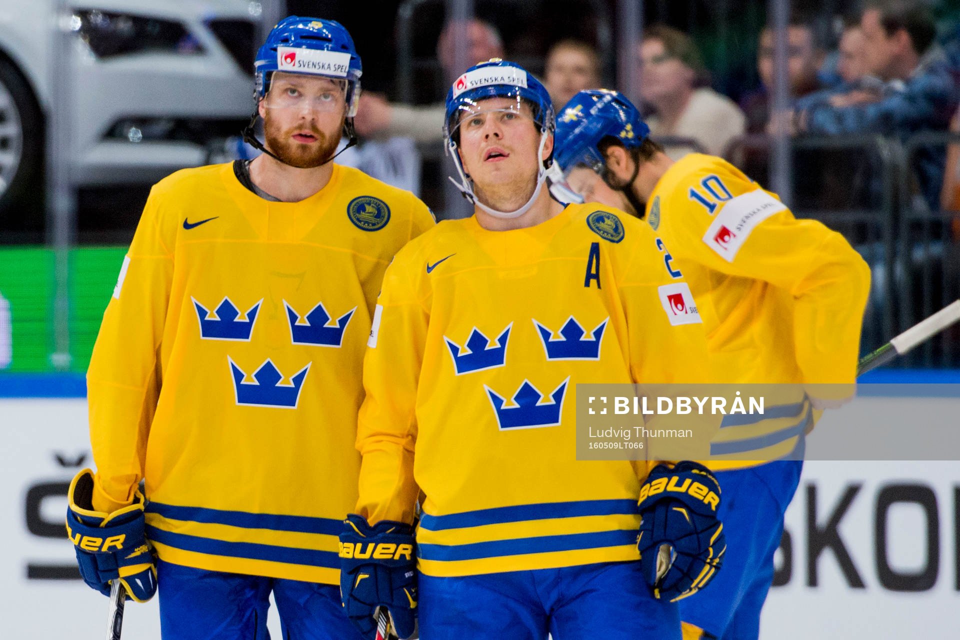 Sveriges Adam Larsson och Erik Gustafsson