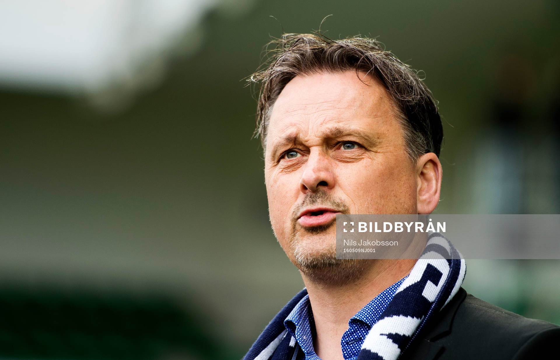 Sundsvalls sportchef Urban Hagblom innan fotbollsmatchen i