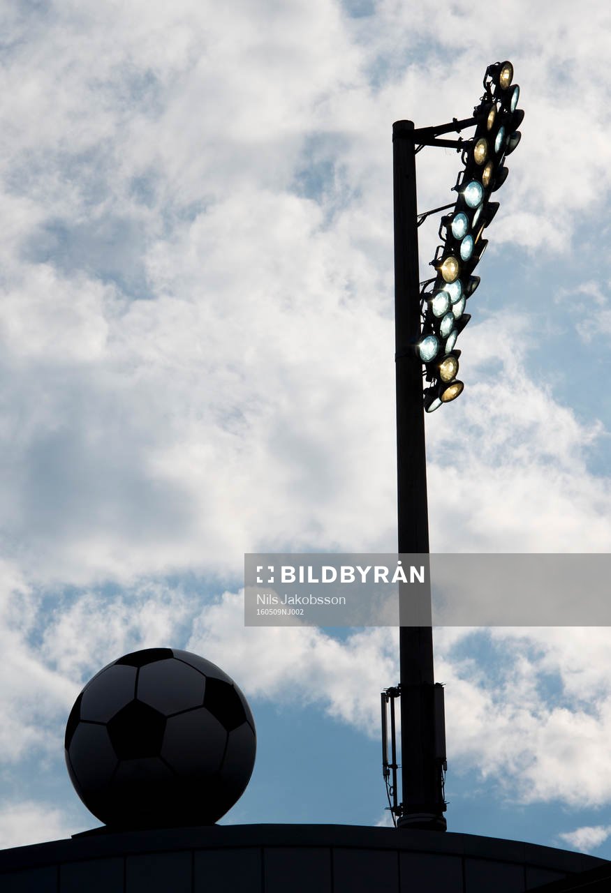 Norrporten Arena innan fotbollsmatchen i Allsvenskan mellan