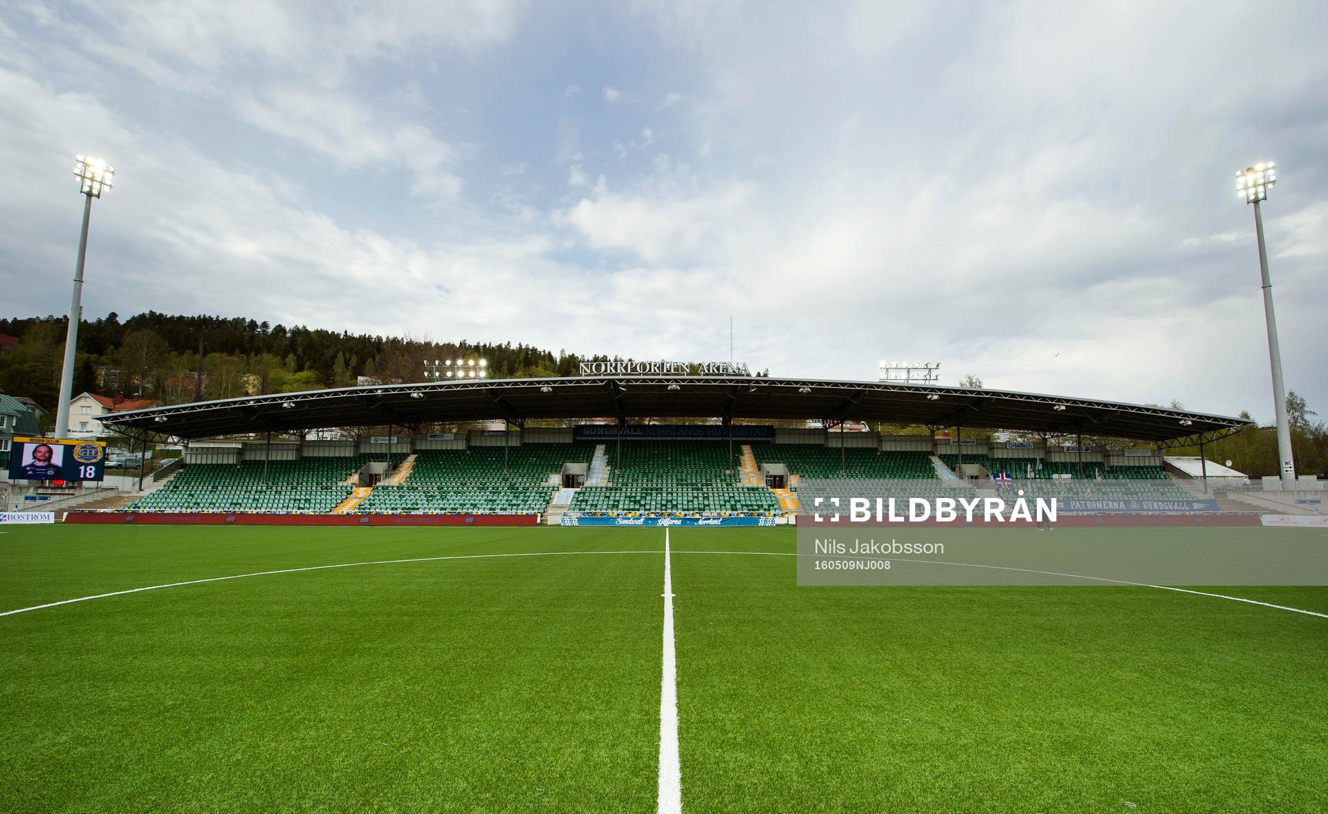 Norrporten Arena innan fotbollsmatchen i Allsvenskan mellan