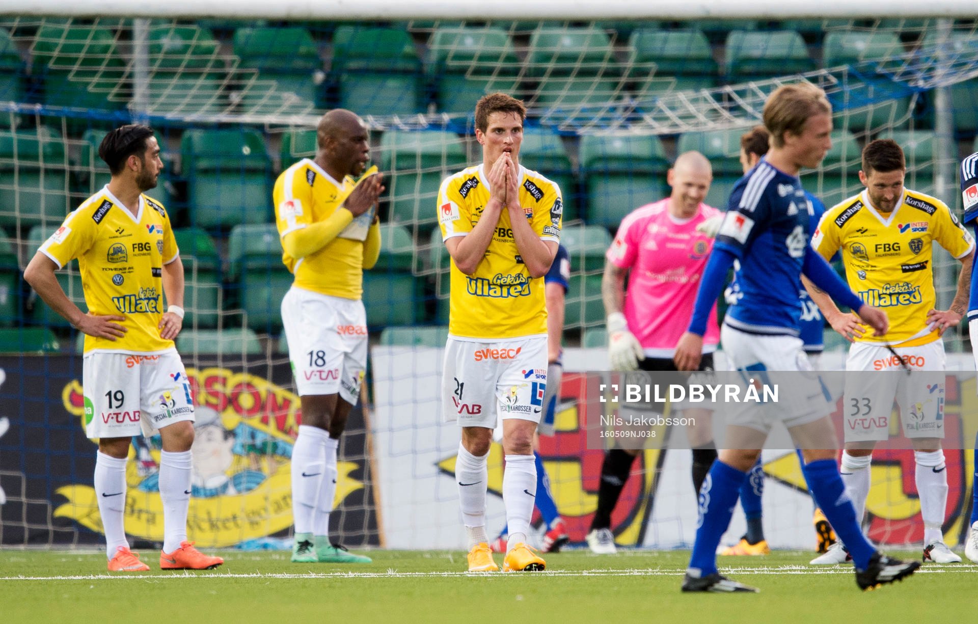 Falkenbergs Amin Nazari, Hakeem Araba, Thomas Juel-Nielsen