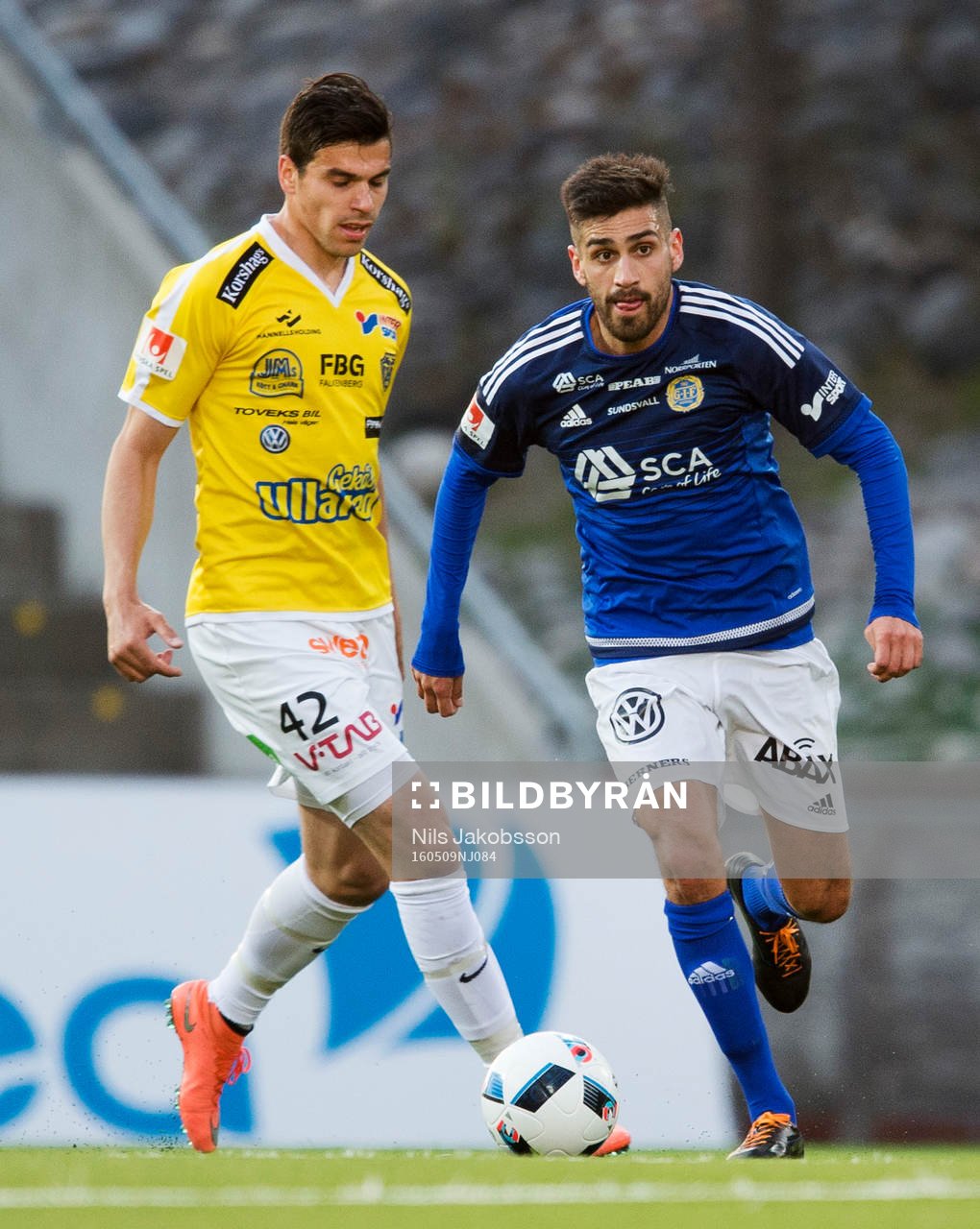 Falkenbergs Zlatan Krizanovic och Sundsvalls Stefan Silva