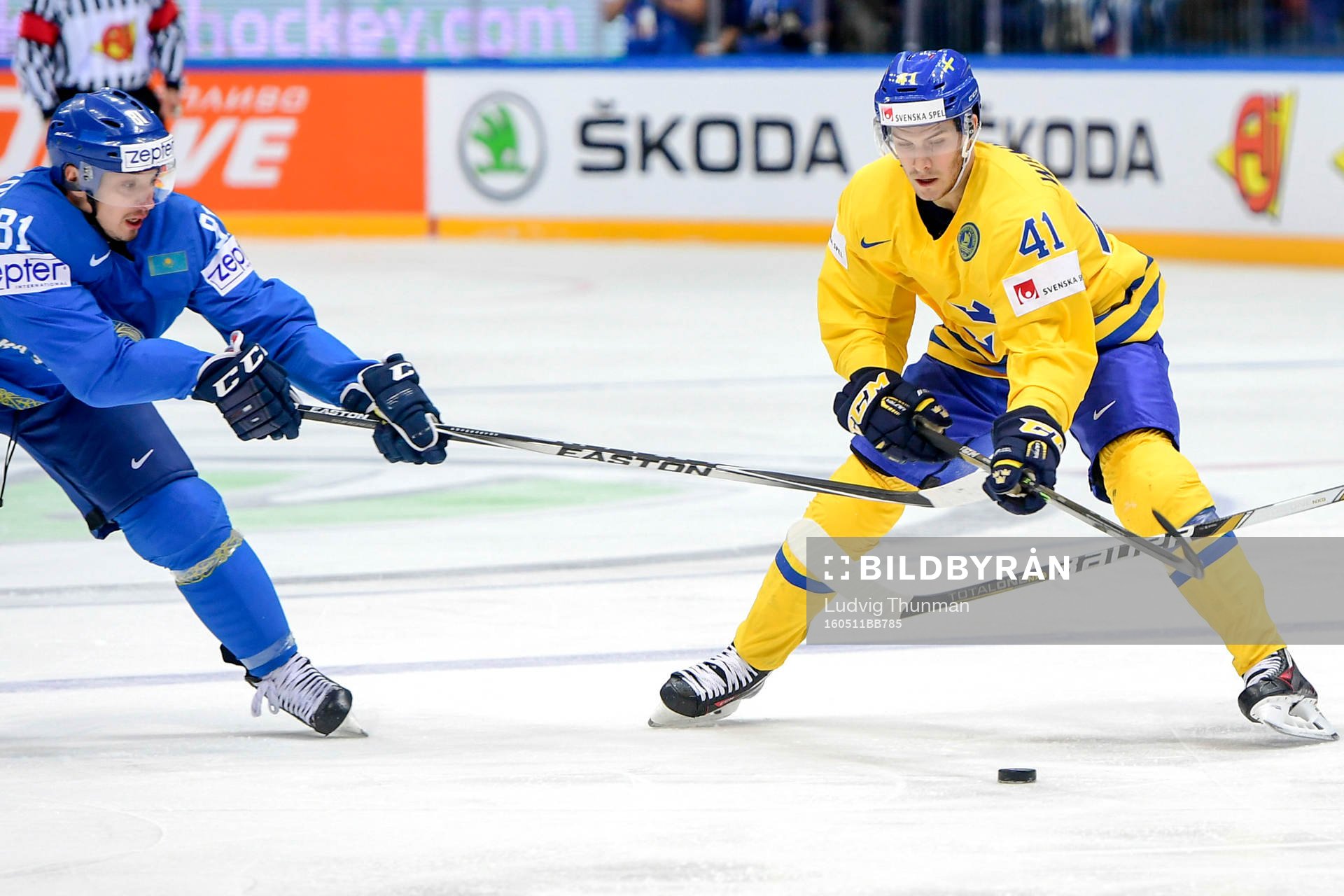 Kazakstans Konstantin Pushkaryov och Sveriges Alexander