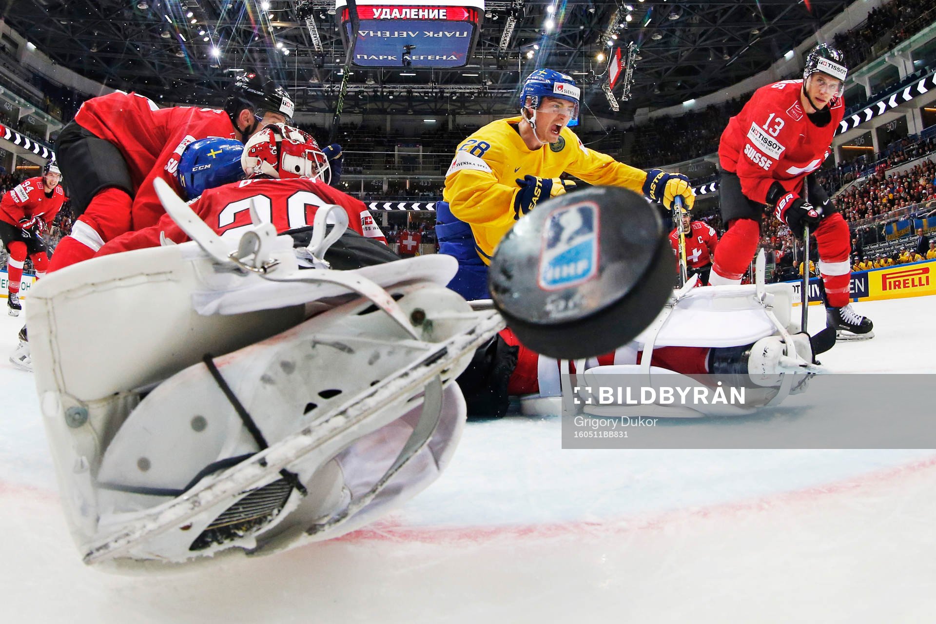 Sveriges Johan Sundström jublar