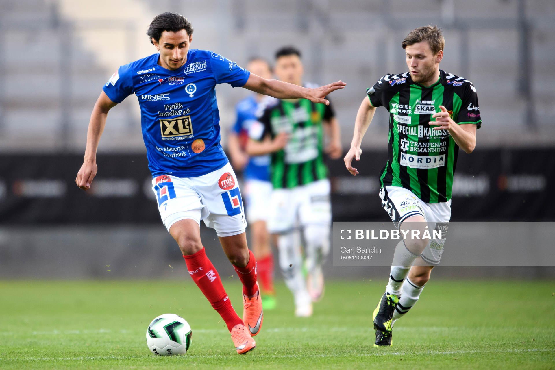Åtvidabergs Mahmoud Eid och GAIS Johan Lundgren