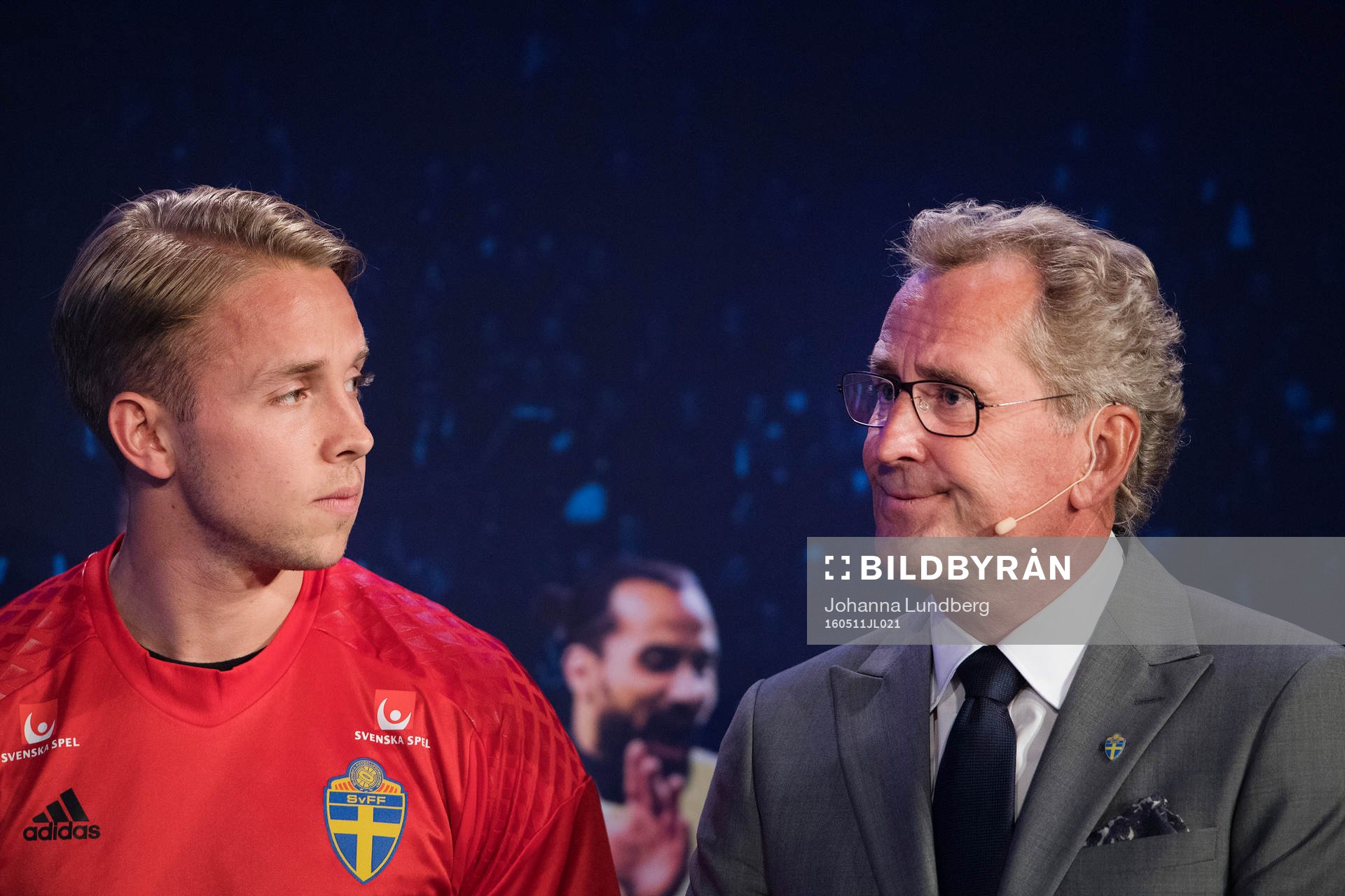 Patrik Carlgren och Förbundskapten Erik Hamrén