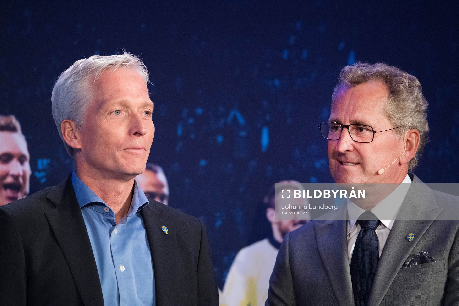 Sveriges förbundskapten Erik Hamrén och Svenska