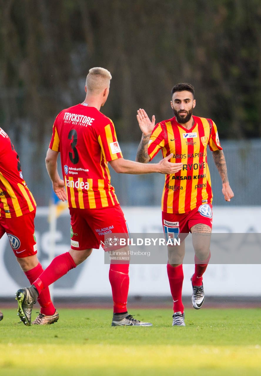 Syrianskas Charbel Georges och Mattias Liljestrand jublar