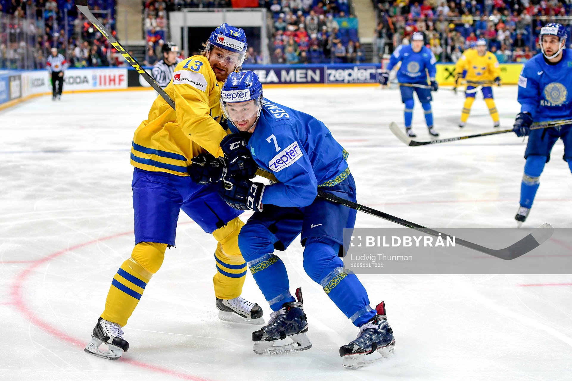 Sveriges Mattias Ritola och Kazakstans Maxim Semyonov