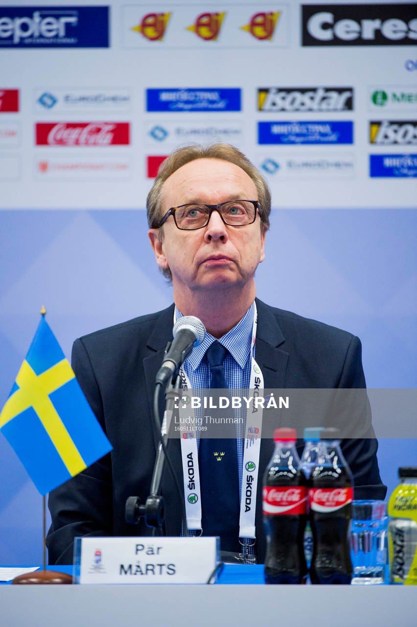 Sveriges förbundskapten Pär Mårts