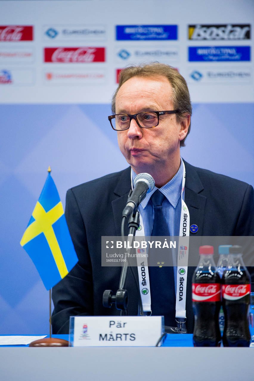 Sveriges förbundskapten Pär Mårts