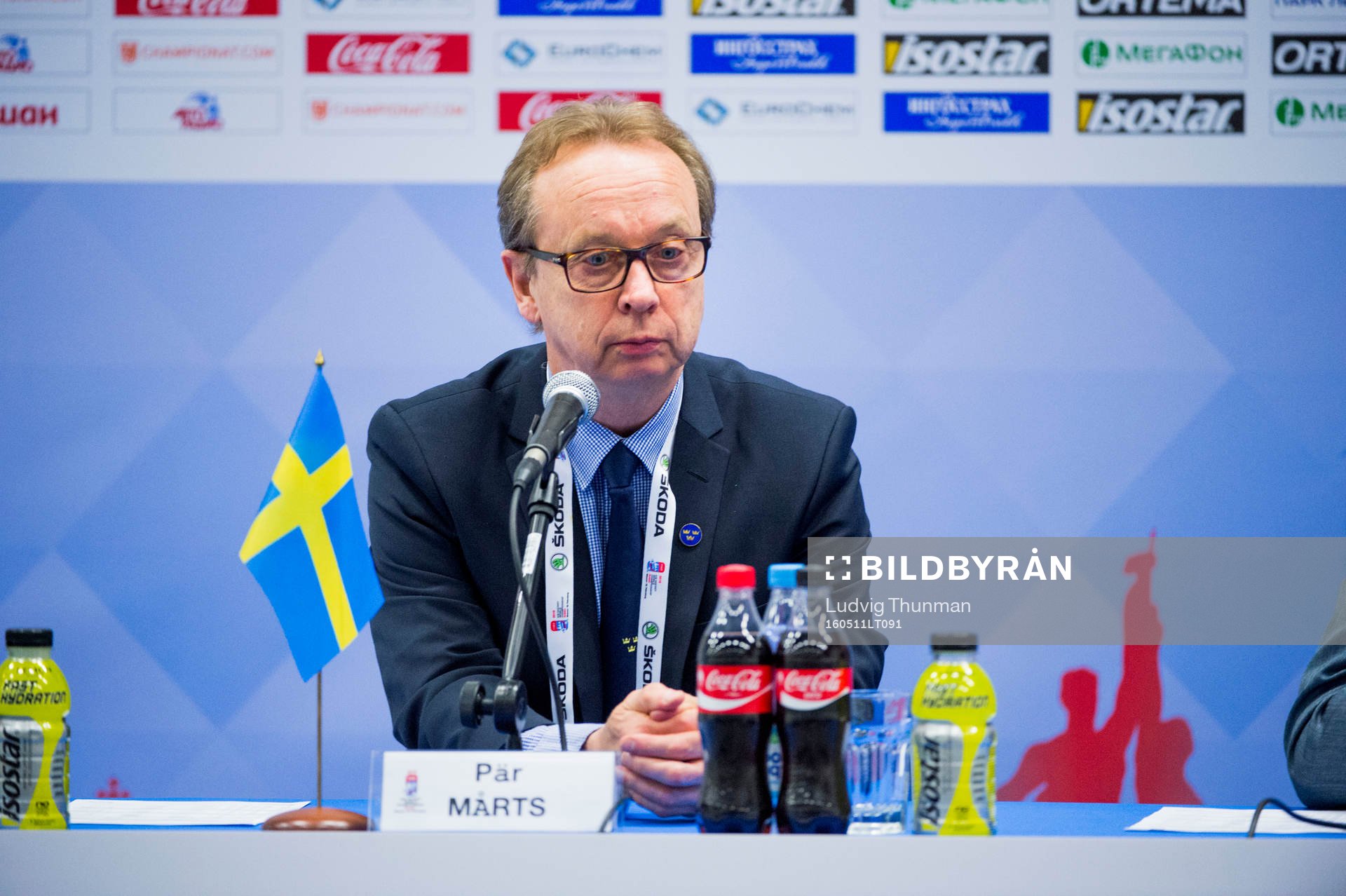 Sveriges förbundskapten Pär Mårts
