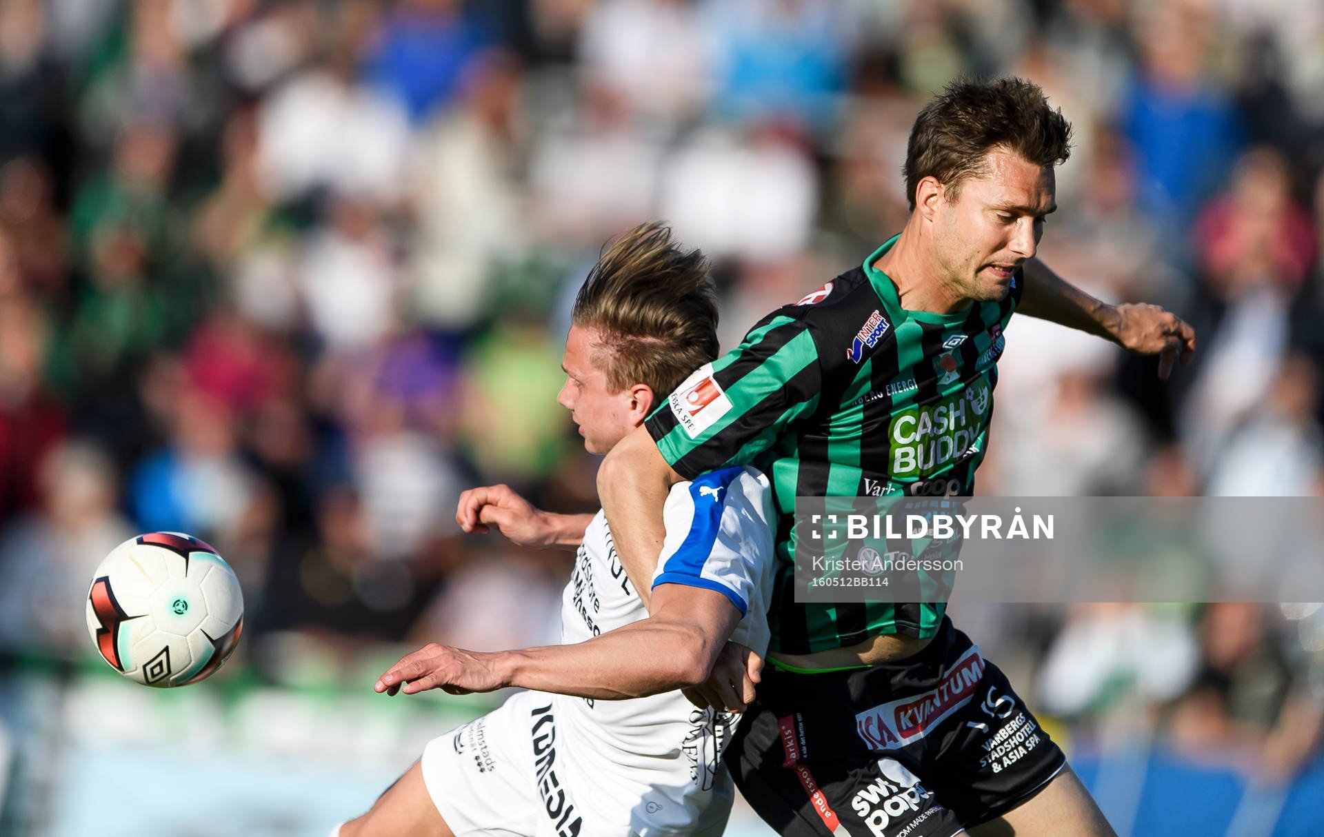 Halmstads Simon Silverholt och Varbergs Peter Nyström i