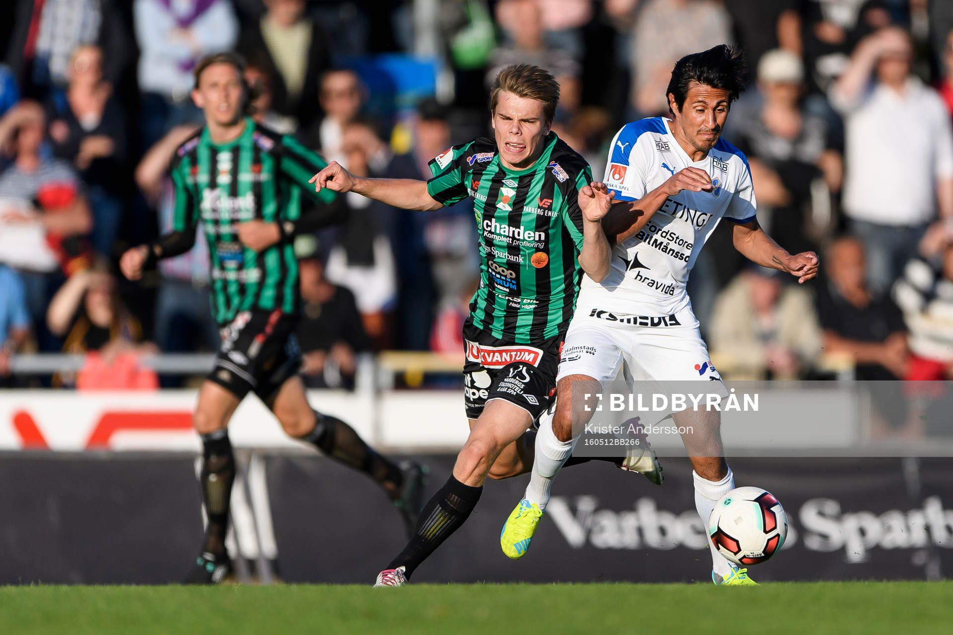 Varbergs Elias Andersson och Halmstads Antonio Rojas