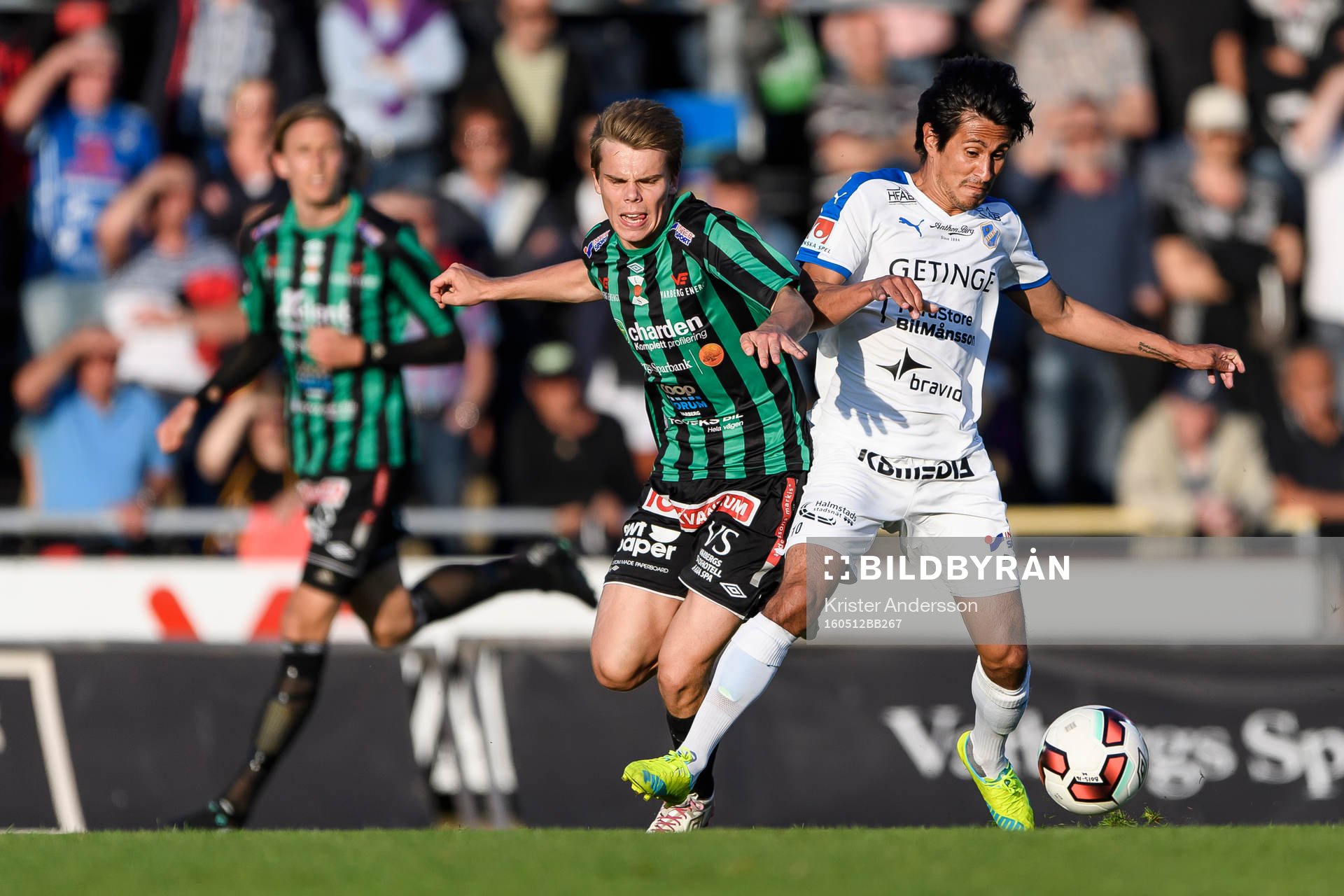 Varbergs Elias Andersson och Halmstads Antonio Rojas