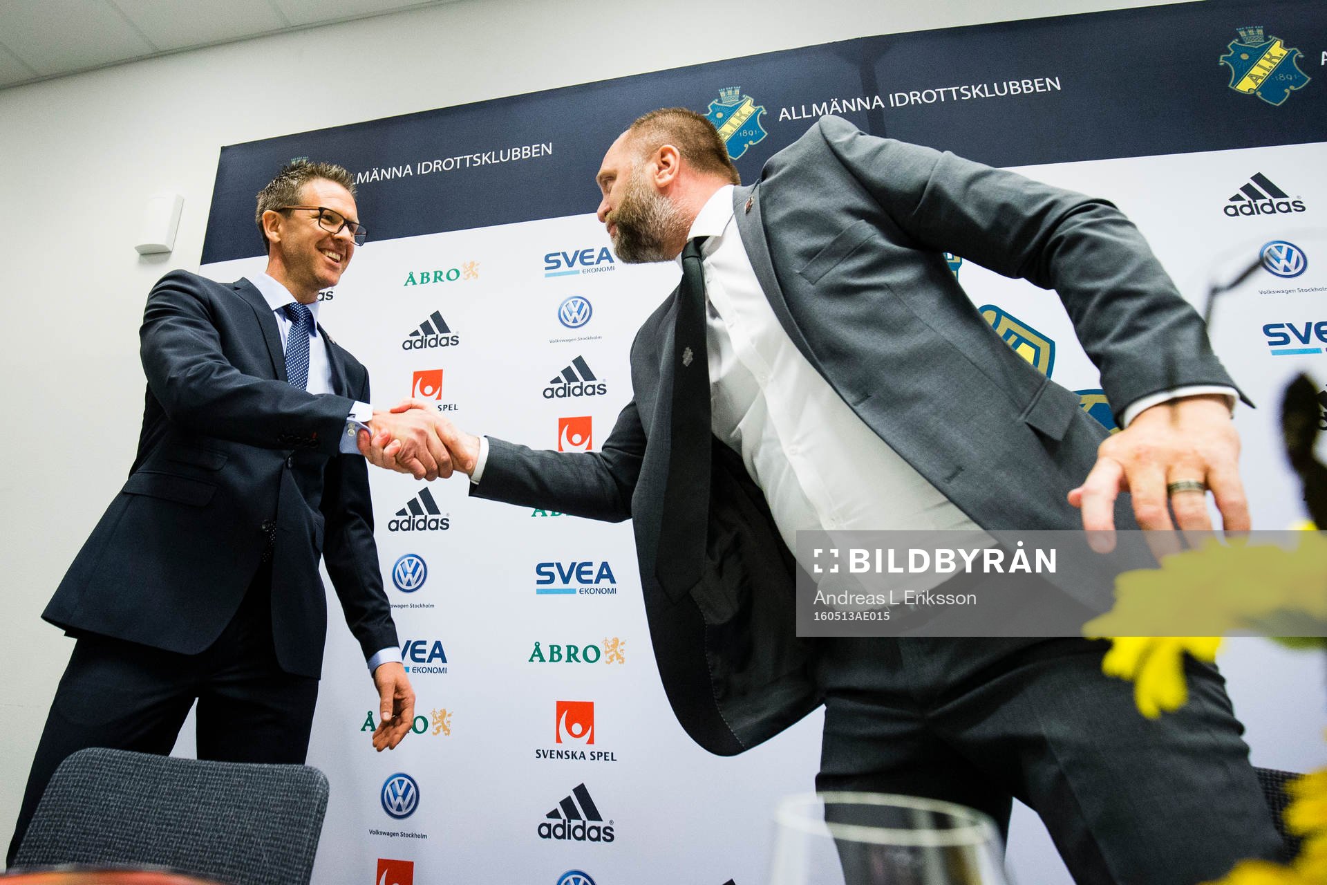 s tränare Rikard Norling  och sportchef Björn Wesström