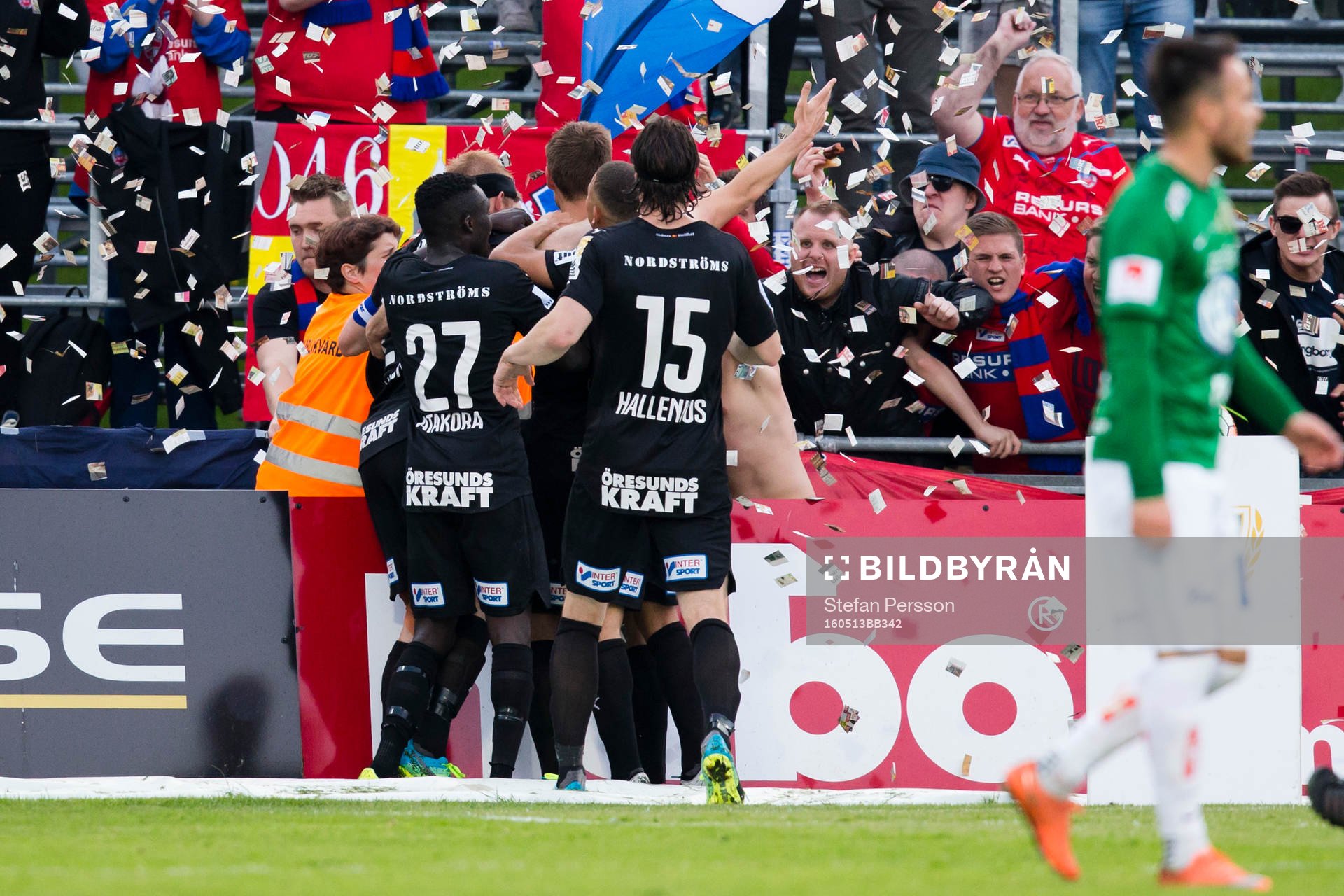 Helsingborgs spelare jublar