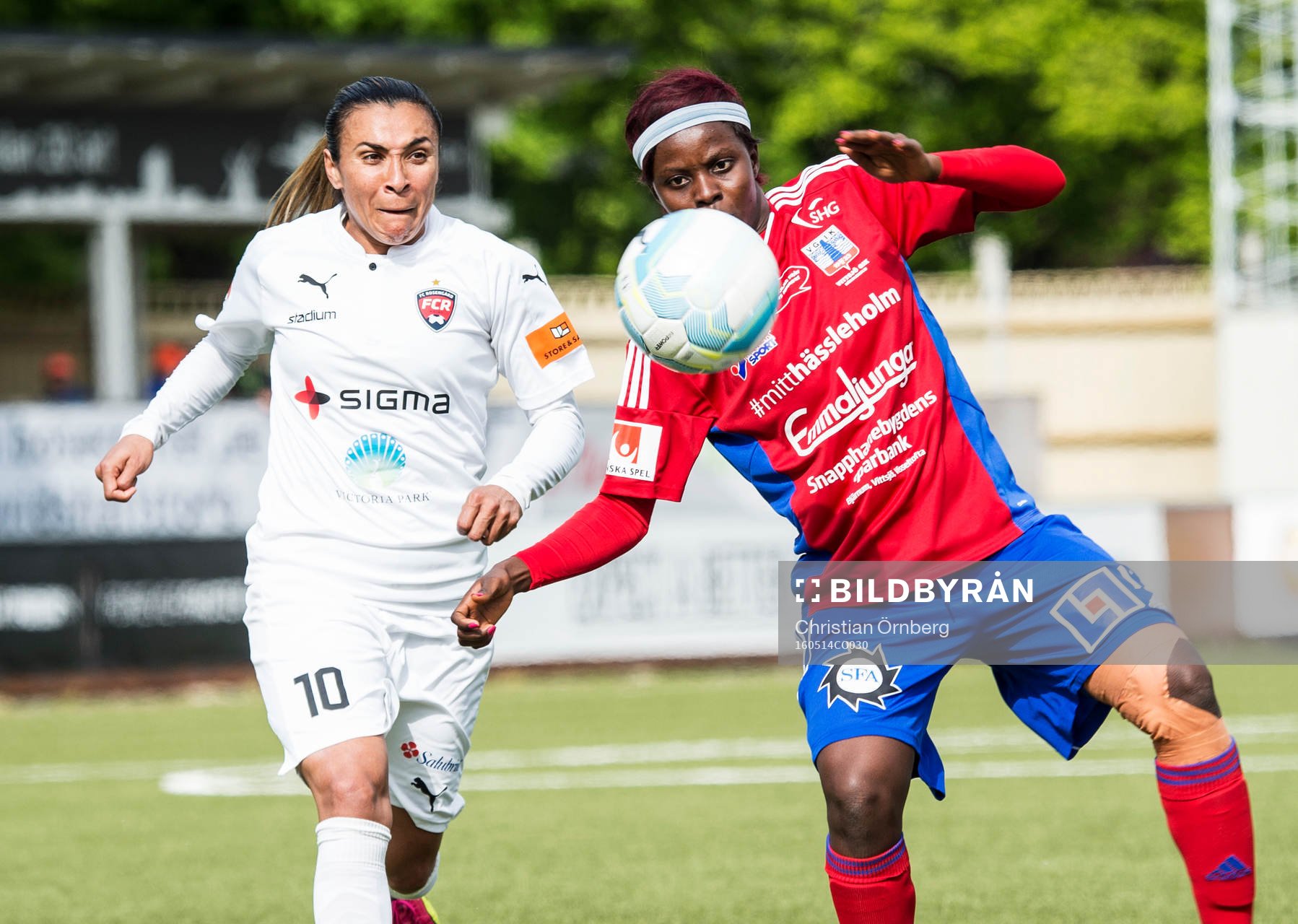 Rosengårds Marta Viera Da Silva och Vittsjös Ngozi Okobi