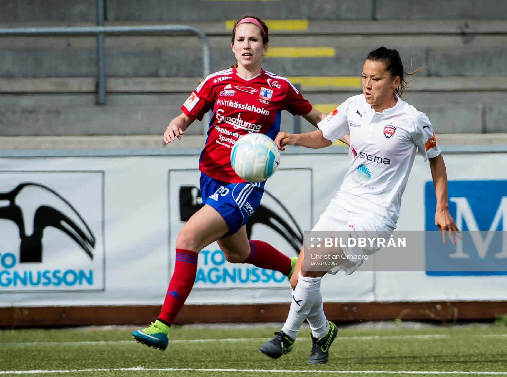 Närkamp mellan Vittsjös Rachel Mercik och Rosengårds