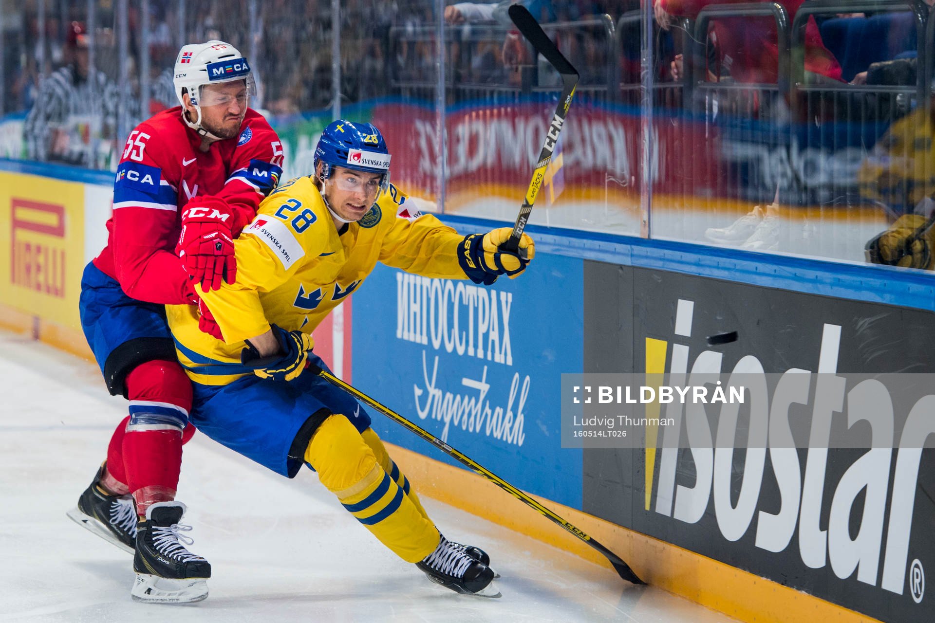 Norges Ole-Kristian Tollefsen och Sveriges Johan Sundström