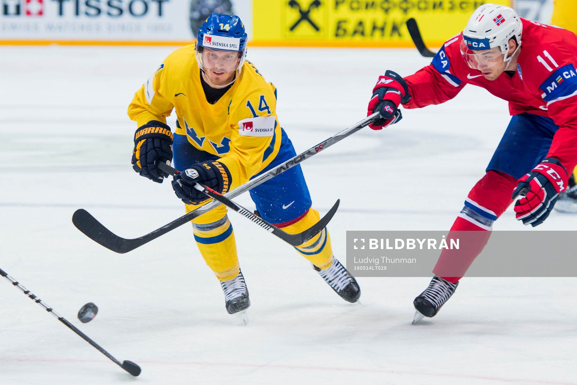 Sveriges Gustav Nyquist och Norges Andreas Stene