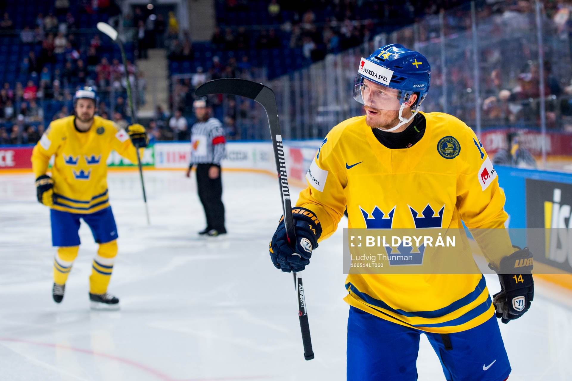 Sveriges Gustav Nyquist jublar