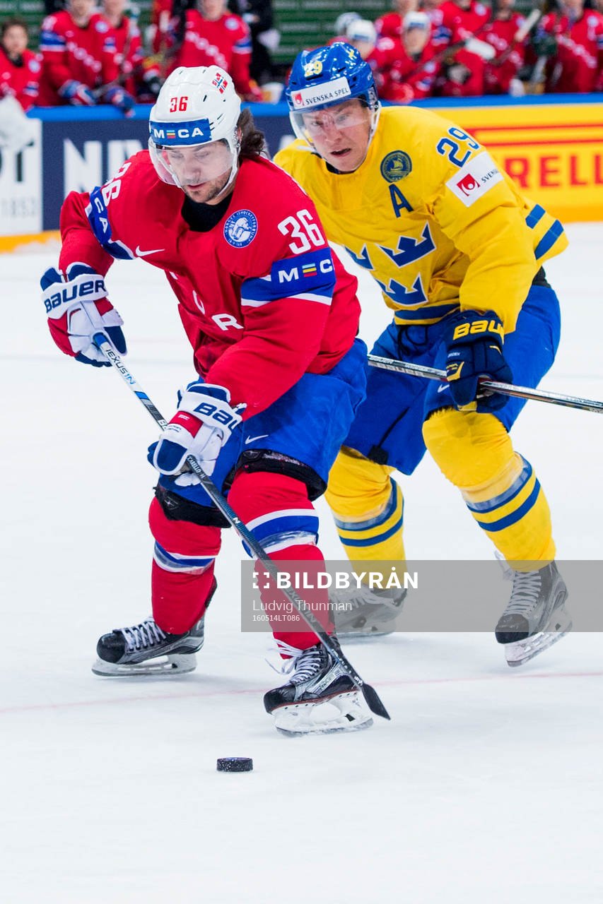 Norges Mathis Olimb och Sveriges Erik Gustafsson