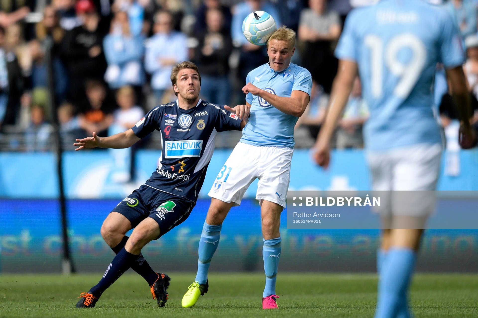 4 Gefles Johan Oremo och Malmö FFs Franz Brorsson