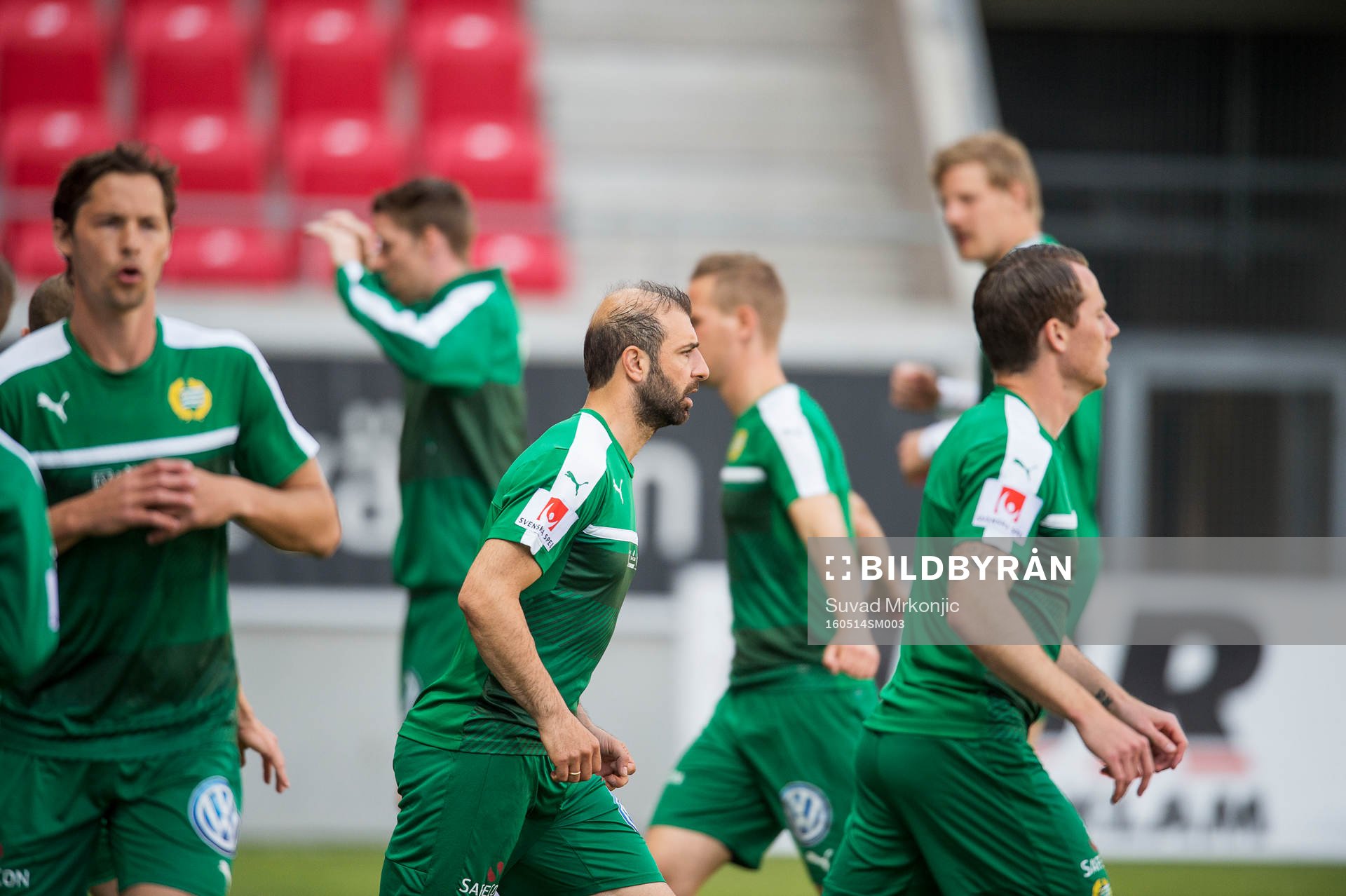 Hammarbyspelarna värmer upp