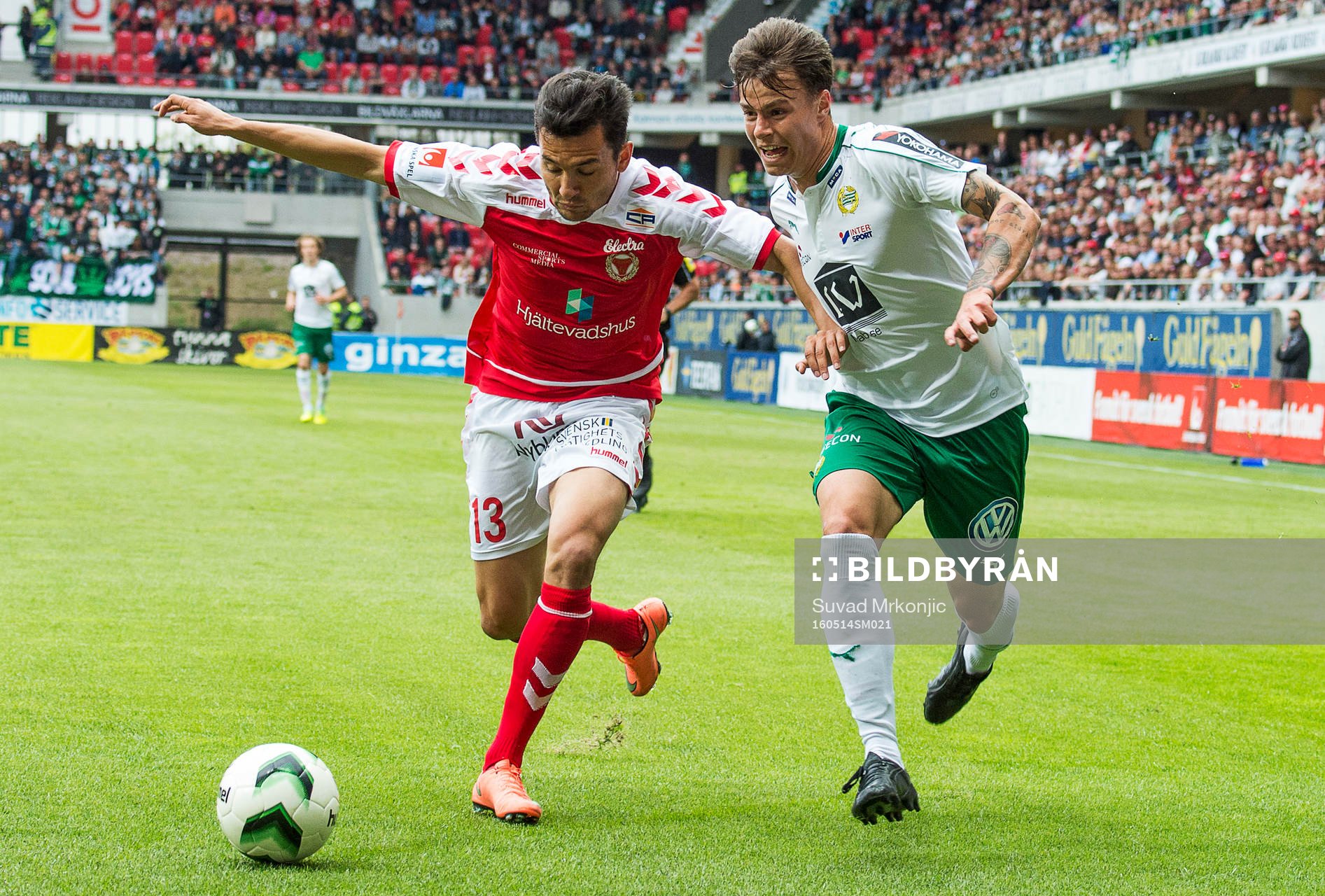 Kalmars Emin Nouri och Hammarbys Melker Hallberg