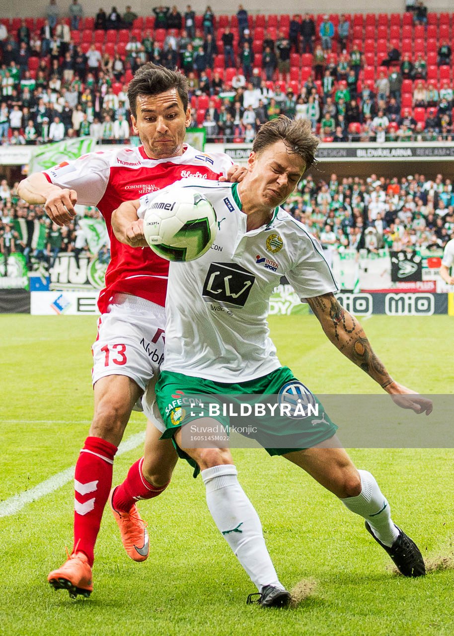 Kalmars Emin Nouri och Hammarbys Melker Hallberg