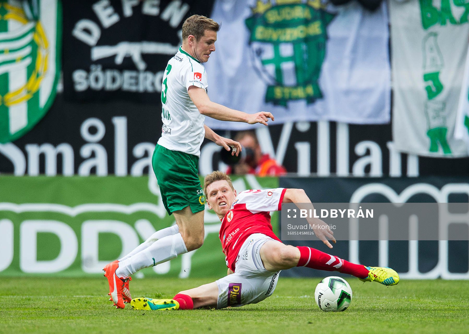 Kalmars David Elm och Hammarbys Richard Magyar