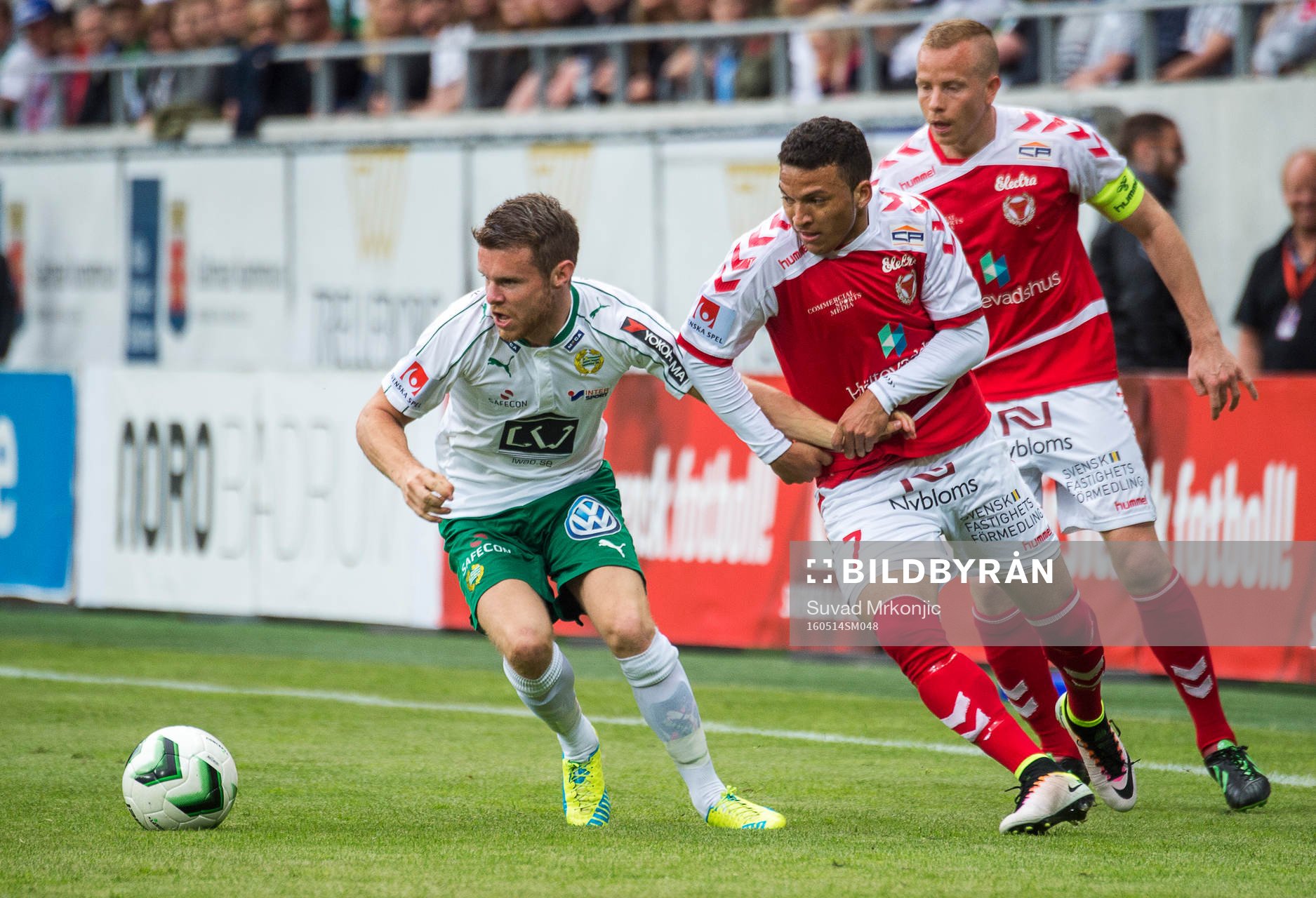 Kalmars Ismael Silva Lima och Hammarbys Måns Söderqvist