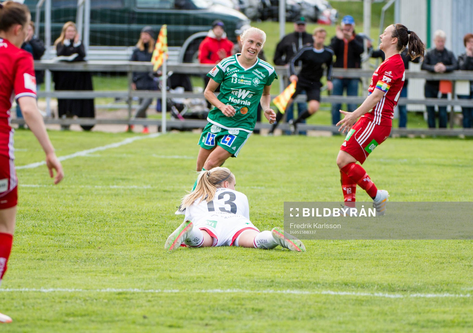Piteås målvakt Hilda Carlén deppar