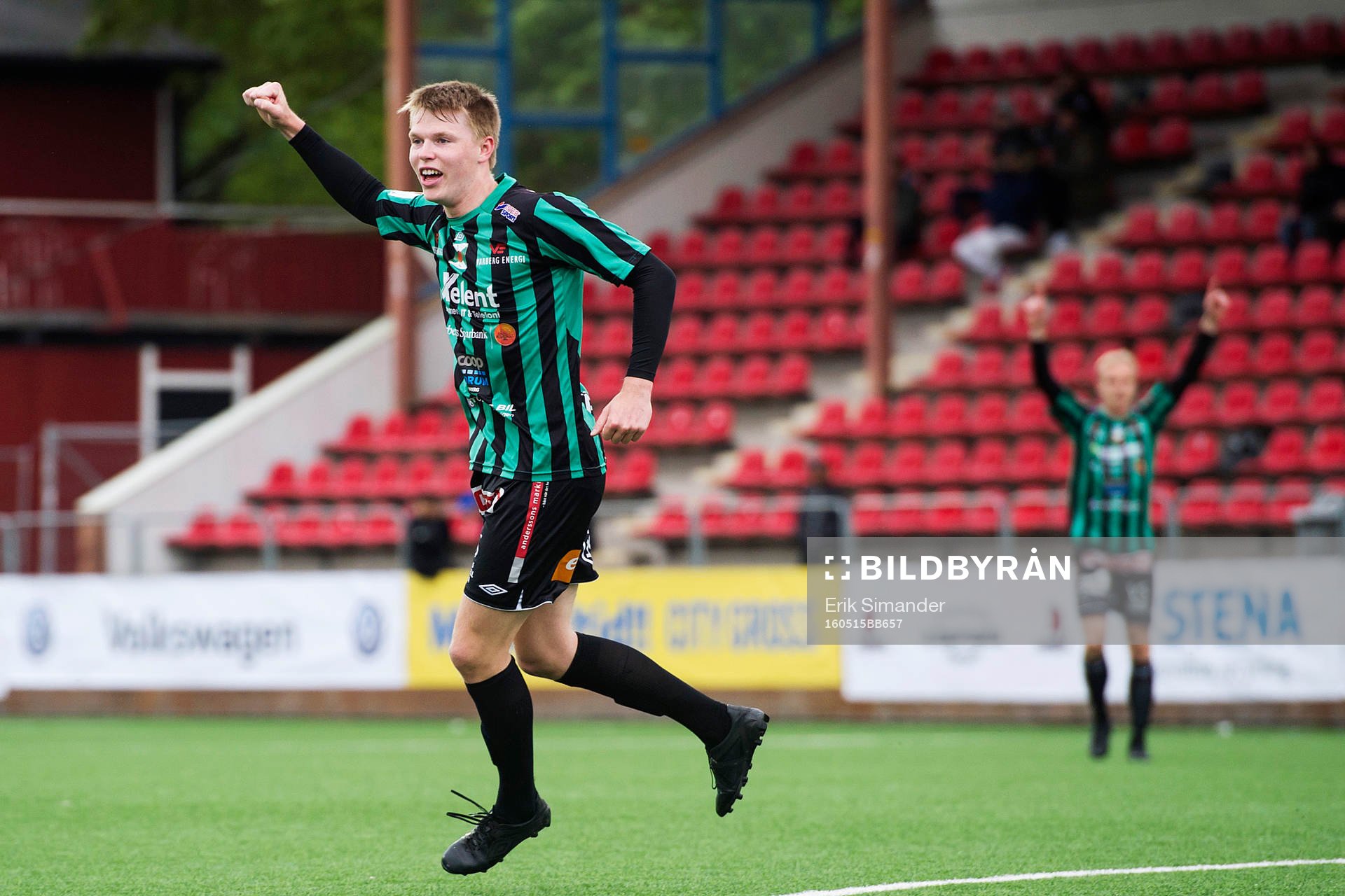 Varbergs Anton Liljenbäck jublar