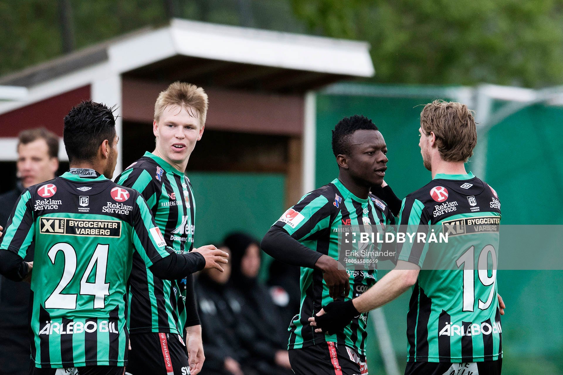 Varbergs spelare jublar