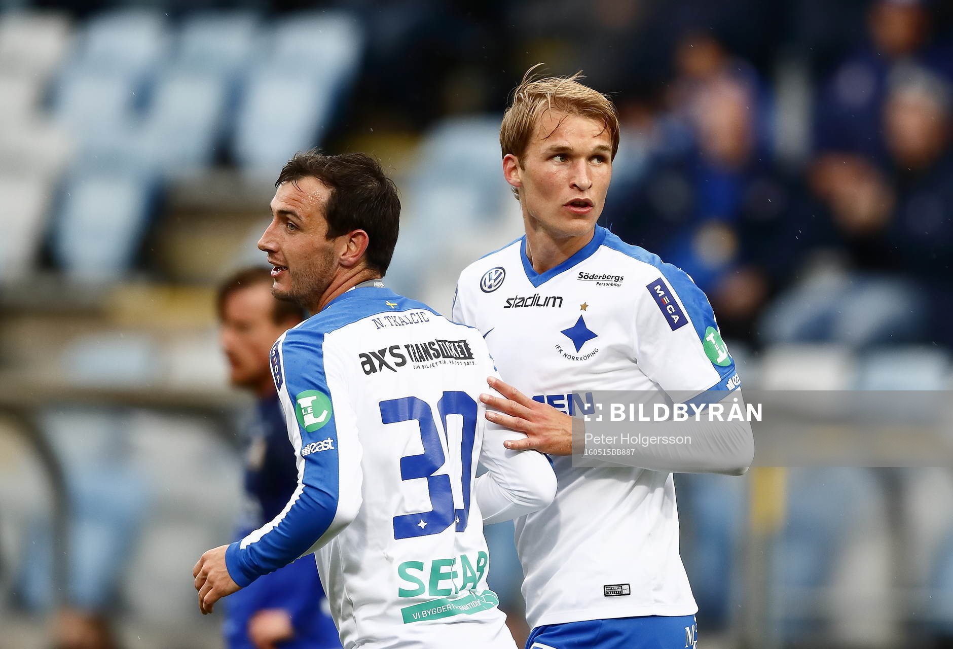 Norrköpings målgörare Nikola Tkalcic och Sebastian