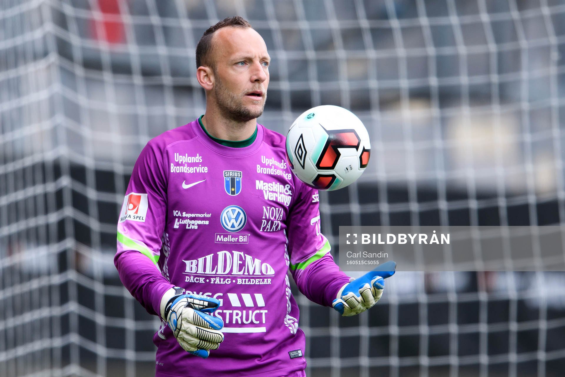 Sirius målvakt Benny Lekström