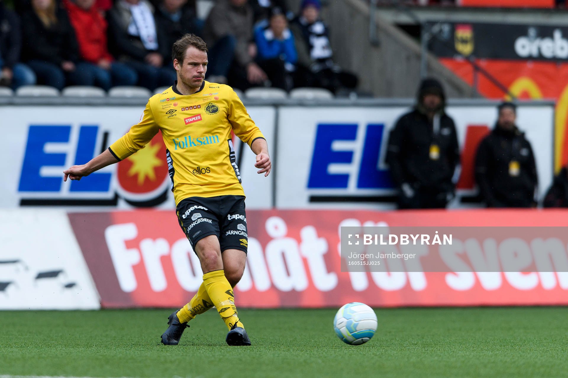 Elfsborgs Henning Hauger under fotbollsmatchen i Allsvenskan mellan Örebro och Elfsborg den 15 maj 2016 i ÖREBRO.