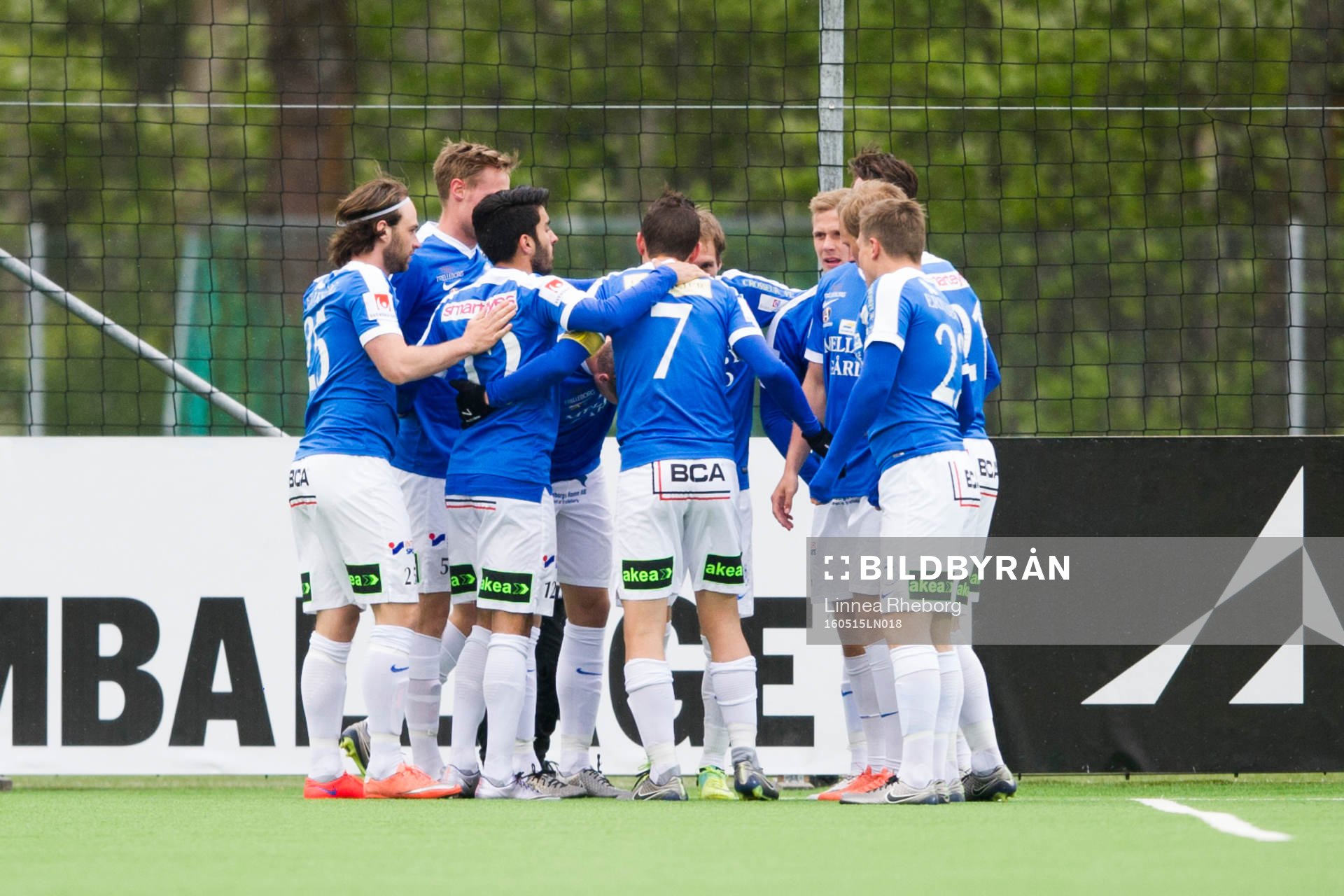 Trelleborgs spelare jublar