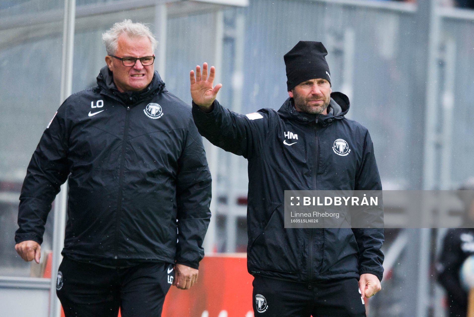 Trelleborgs lagledare Lars Olsson och assisterande tränare