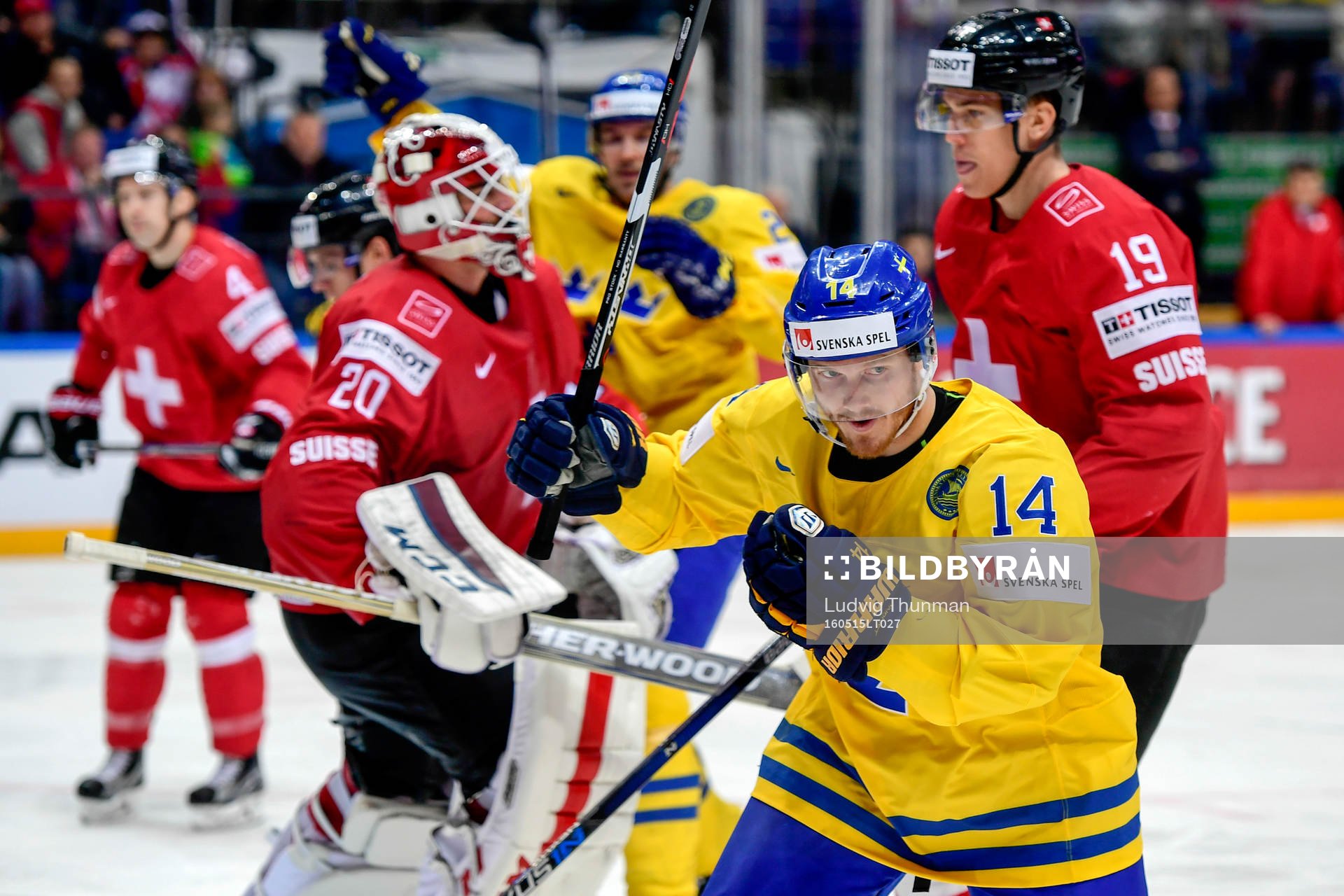 Sveriges Gustav Nyquist jublar