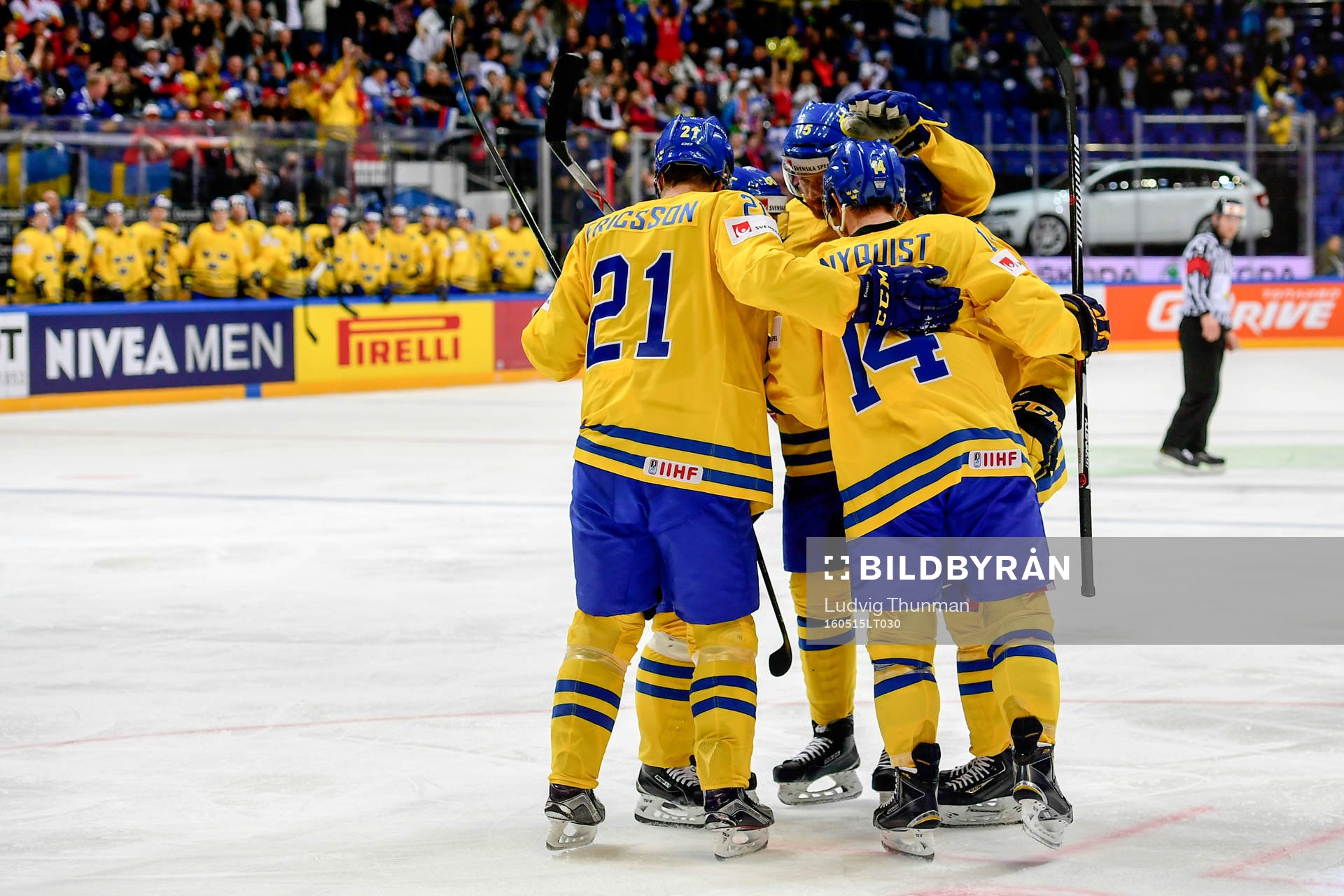 Sveriges Gustav Nyquist jublar