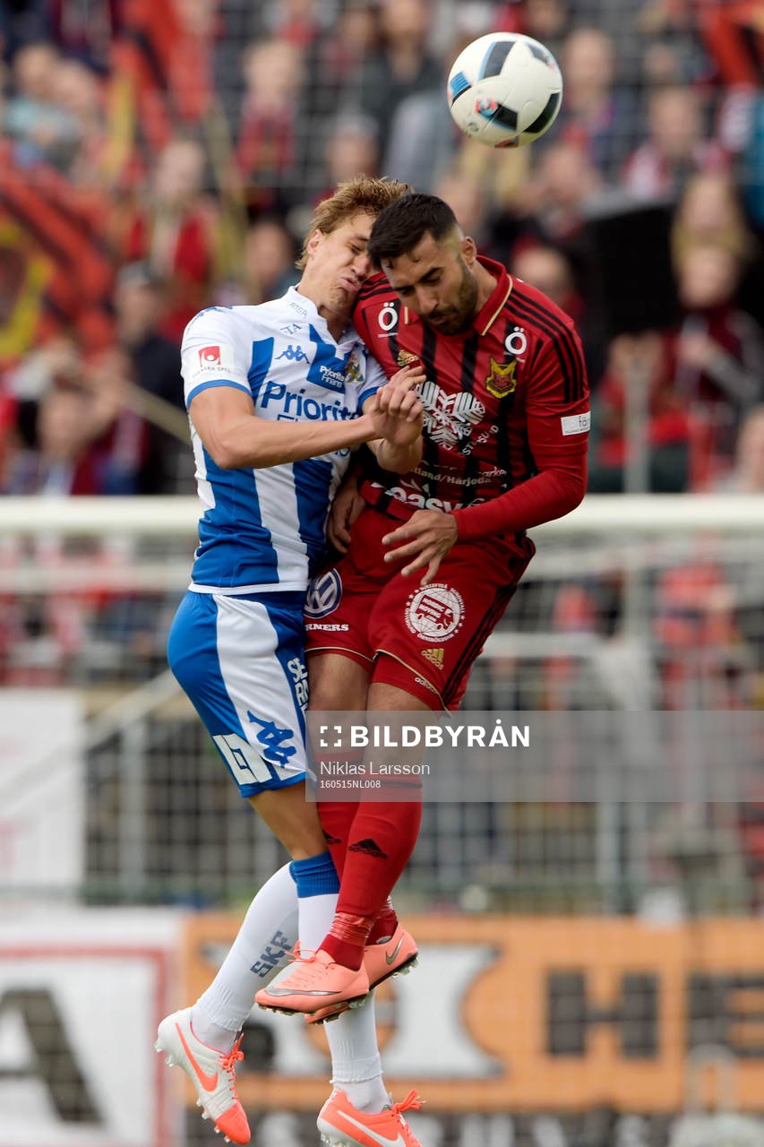 Östersunds Saman Ghoddos och IFK Göteborgs Thomas Rogne