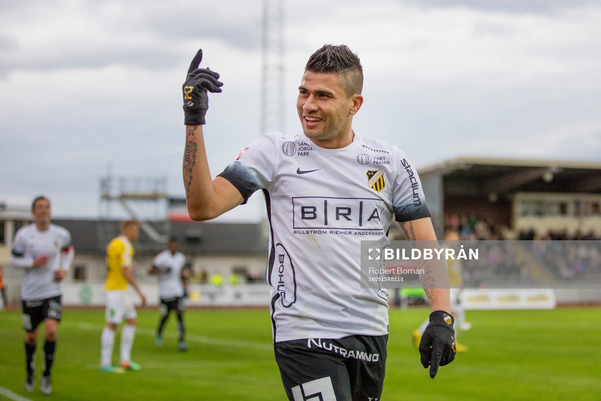 BK Häckens Paulo De Oliviera jublar