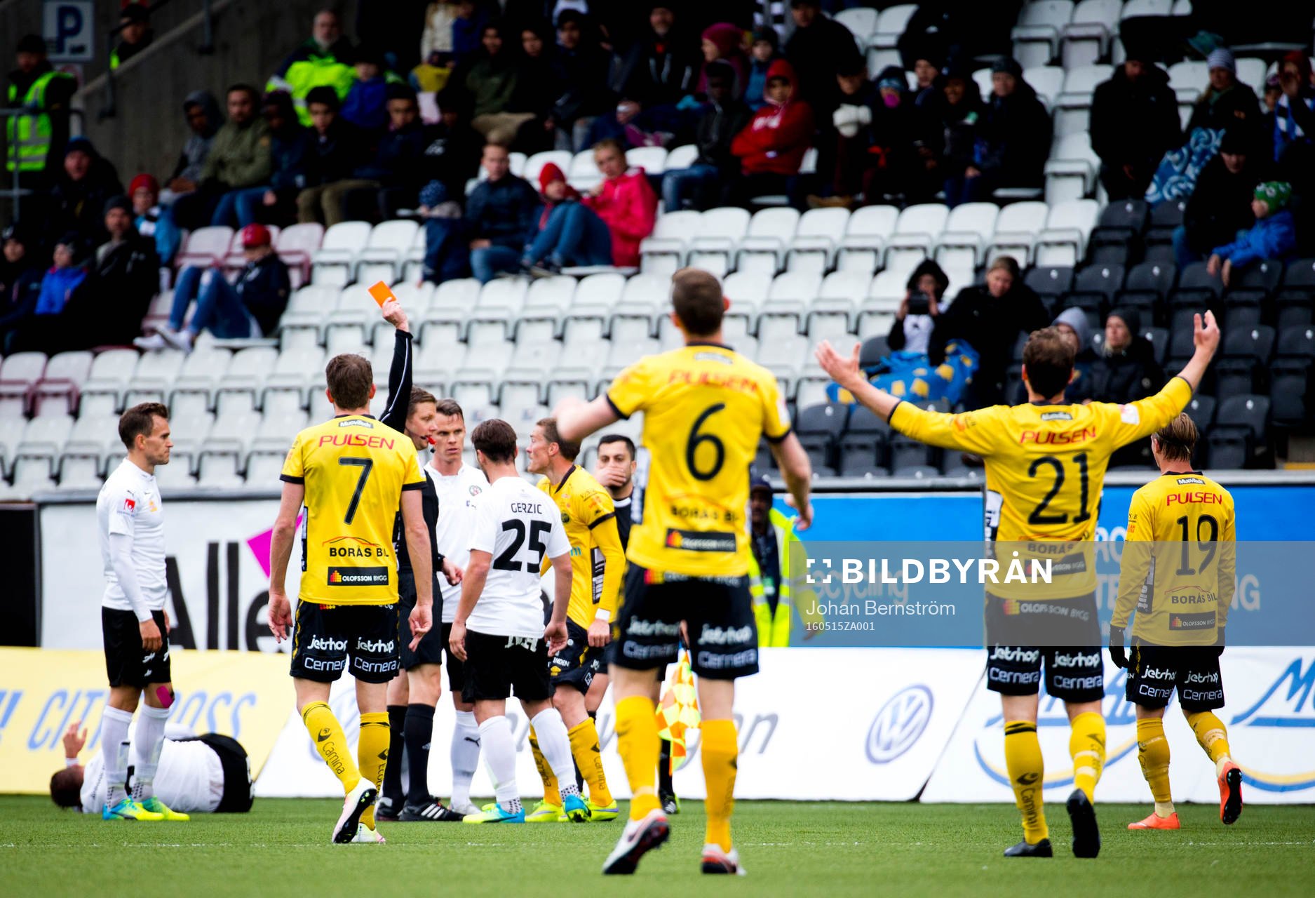 Elfsborgs Lasse Nilsson får rött kort